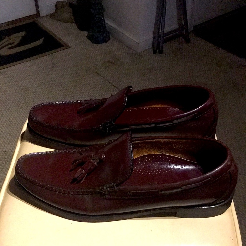 Size 12 brown loafers Sebago hand sewn in USA